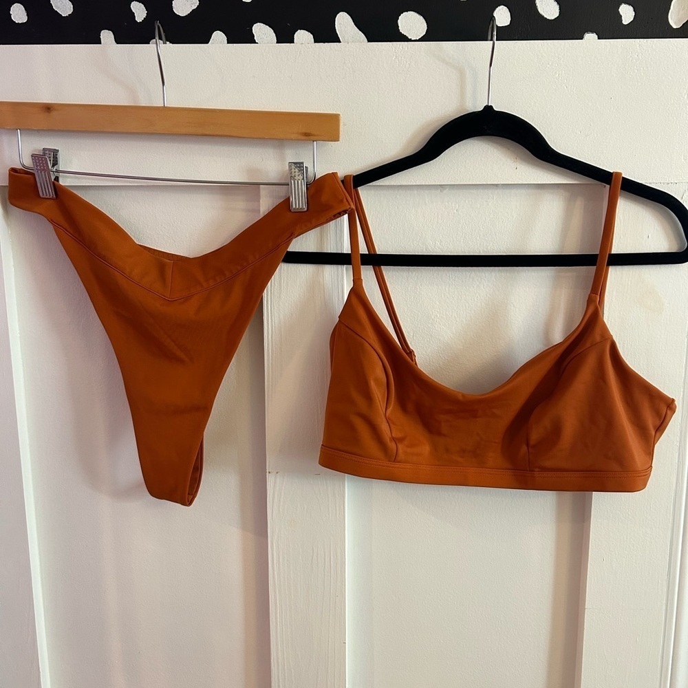 Parade scoop neck bikini and thong bottom